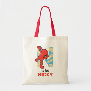 Elmo Alphabet   N Nuts Tote Bag