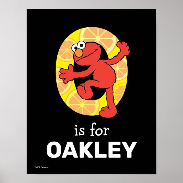Elmo Alphabet | O Orange Poster (Front)
