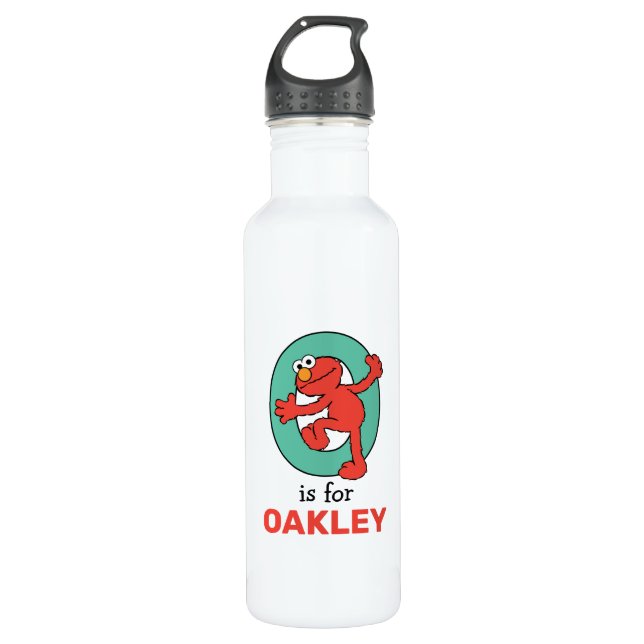 Elmo Alphabet | O Teal 710 Ml Water Bottle (Front)