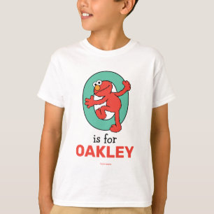 Elmo Alphabet   O Teal T-Shirt