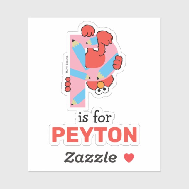 Elmo Alphabet | P Pencil (Sheet)