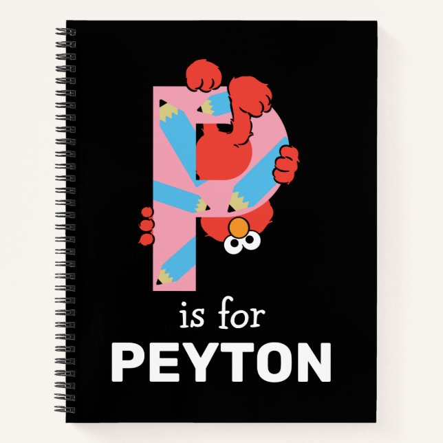 Elmo Alphabet | P Pencil Notebook (Front)