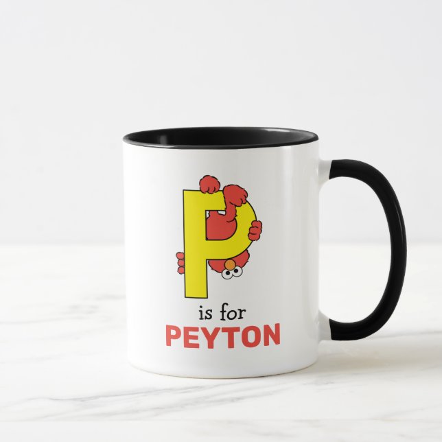 Elmo Alphabet | P Yellow Mug (Right)