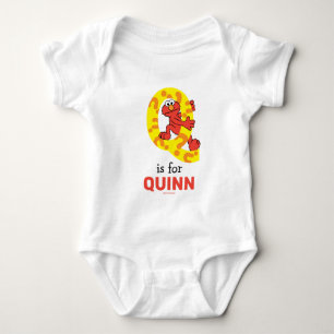 Elmo Alphabet Q Question Mark Baby Bodysuit