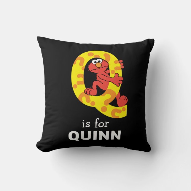 Elmo Alphabet | Q Question Mark Cushion (Front)