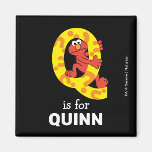 Elmo Alphabet Q Question Mark Magnet