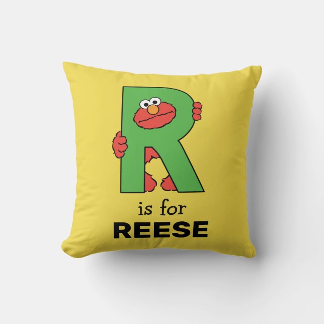 Elmo Alphabet | R Green Cushion (Front)