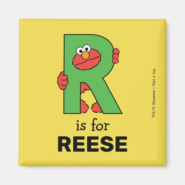 Elmo Alphabet | R Green Magnet (Front)