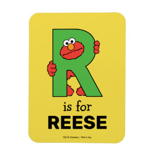 Elmo Alphabet R Green Magnet