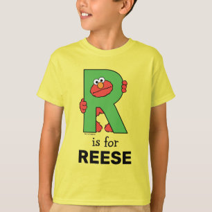 Elmo Alphabet   R Green T-Shirt