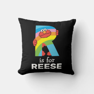 Elmo Alphabet   R Rainbow Cushion