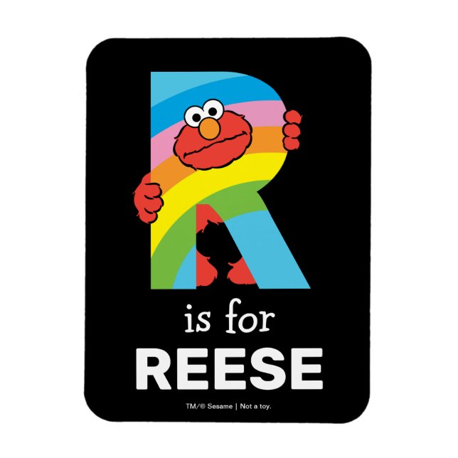 Elmo Alphabet | R Rainbow Magnet (Vertical)