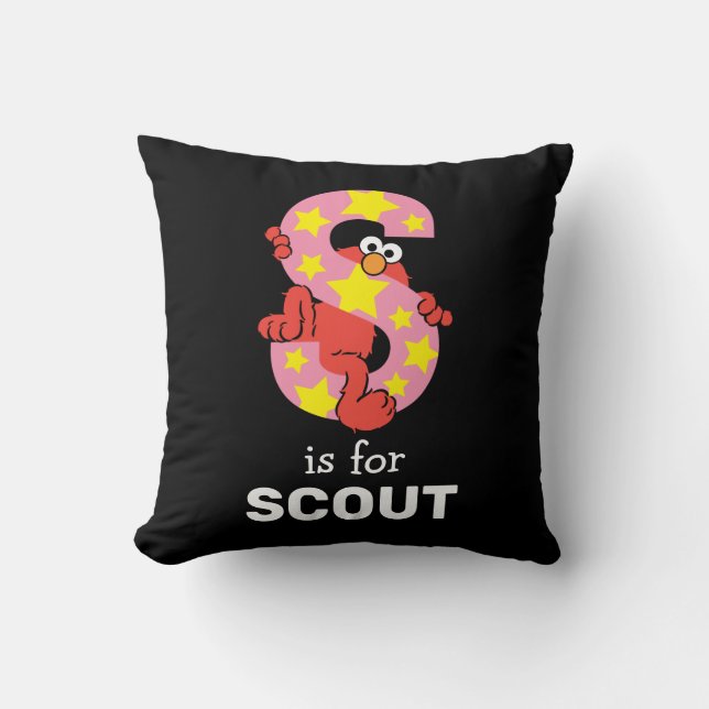 Elmo Alphabet | S Star Cushion (Front)