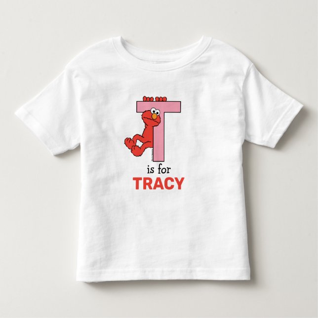 Elmo Alphabet | T Pink Toddler T-Shirt (Front)