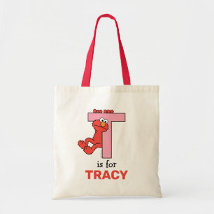 Elmo Alphabet   T Pink Tote Bag