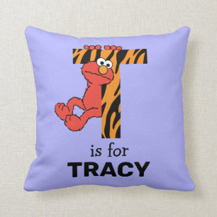 Elmo Alphabet   T Tiger Cushion