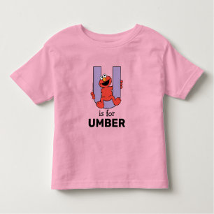 Elmo Alphabet   U Purple Toddler T-Shirt