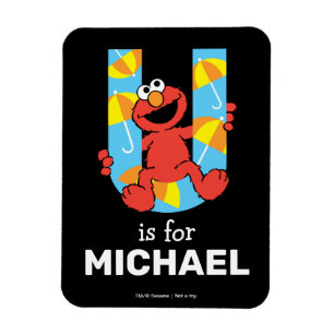 Elmo Alphabet U Umbrella Magnet