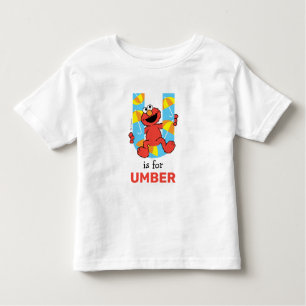 Elmo Alphabet U Umbrella Toddler T-Shirt