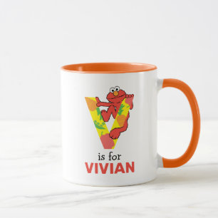 Elmo Alphabet   V Vegetable Mug