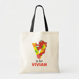 Elmo Alphabet V Vegetable Tote Bag