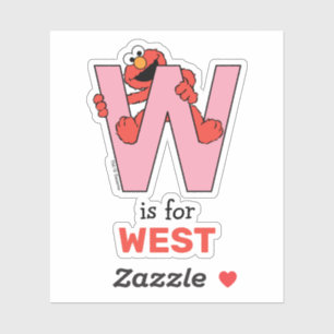 Elmo Alphabet W Pink