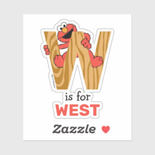 Elmo Alphabet   W Wood