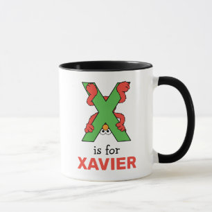 Elmo Alphabet   X Green Mug