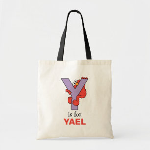 Elmo Alphabet   Y Purple Tote Bag