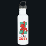 Elmo Alphabet | Z Teal 710 Ml Water Bottle<br><div class="desc">This cute art features Elmo posing in all the letters of the alphabet. Personalise this cute Sesame Street design by adding your child's name.  © 2021 Sesame Workshop. www.sesamestreet.org</div>