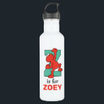 Elmo Alphabet | Z Teal 710 Ml Water Bottle<br><div class="desc">This cute art features Elmo posing in all the letters of the alphabet. Personalise this cute Sesame Street design by adding your child's name.  © 2021 Sesame Workshop. www.sesamestreet.org</div>