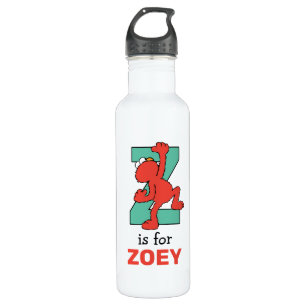 Elmo Alphabet   Z Teal 710 Ml Water Bottle