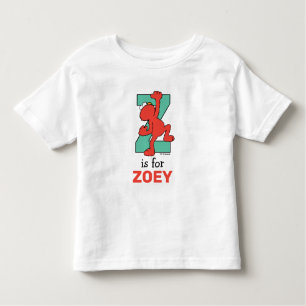 Elmo Alphabet Z Teal Toddler T-Shirt