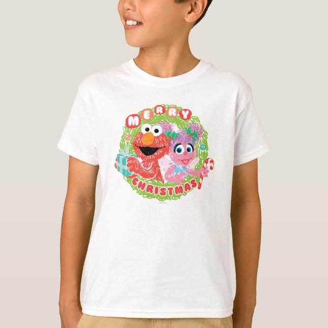 Elmo and Abby Scribble T-Shirt (Front)