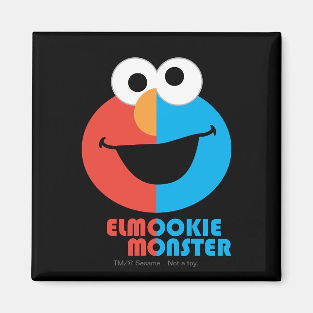 Elmo and Cookie Half Face Magnet (Front)