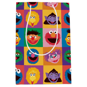 Elmo and Friends Wrapping Paper Medium Gift Bag