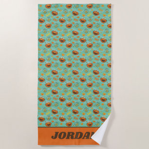 Elmo and Goldfish Pattern Beach Towel