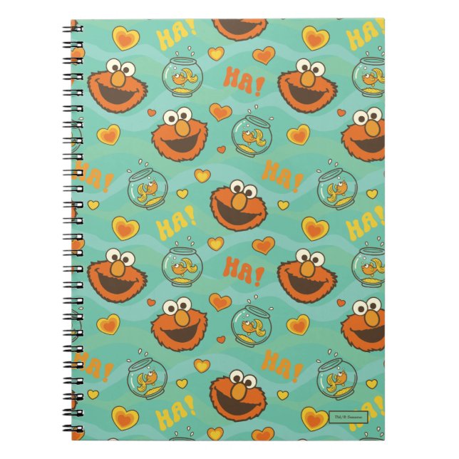 Elmo and Goldfish Pattern Notebook (Front)