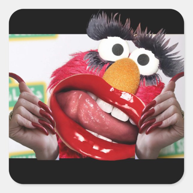 Elmo and Shakira Duet Promo (OG) Square Sticker (Front)