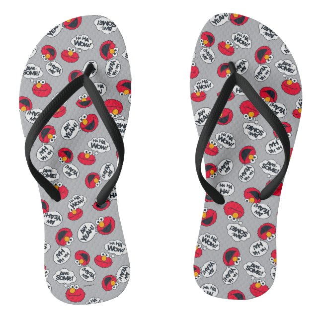 Elmo | Aw Yeah, Awesome Pattern Thongs (Footbed)