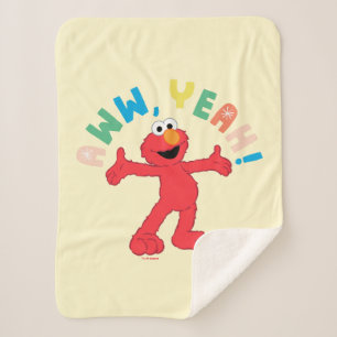 Elmo Aww, Yeah! Sherpa Blanket