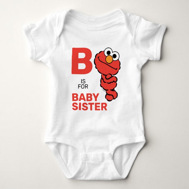 Elmo | B is for Baby Sister Bodysuit (Front)