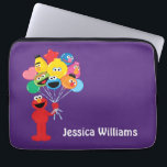 Elmo Balloons | Add Your Name Laptop Sleeve<br><div class="desc">Elmo,  Oscar,  Cookie Monster,  Bert,  Ernie,  Big Bird,  and Grover are in balloons ready to fly into the sky!        This item is recommended for ages 13 . ©  2014 Sesame Workshop. www.sesamestreet.org</div>