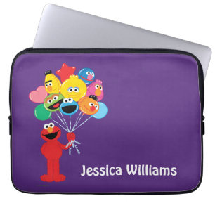Elmo Balloons   Add Your Name Laptop Sleeve