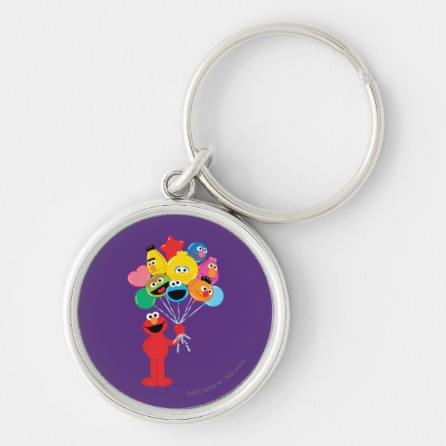 Elmo Balloons Key Ring (Front)