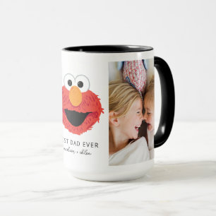 Elmo Big Face Best Dad - Photo Mug