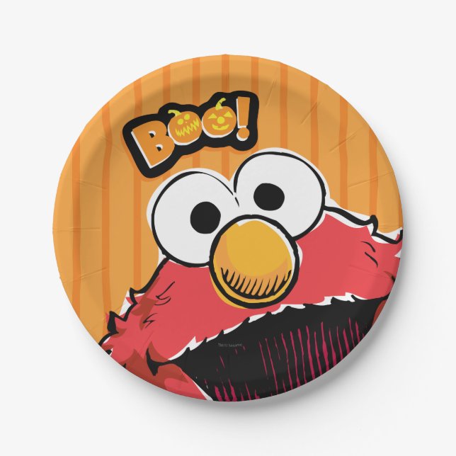 Elmo - Boo! Paper Plate (Front)