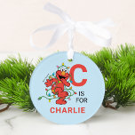 Elmo Christmas | Personalized Name & Photo Ornament<br><div class="desc">Celebrate the Holidays with this super cute Christmas ornament featuring Elmo tangled up in Christmas lights! Personalize by adding your child's name and favorite photo!   Not a toy.  © 2021 Sesame Workshop. www.sesamestreet.org</div>