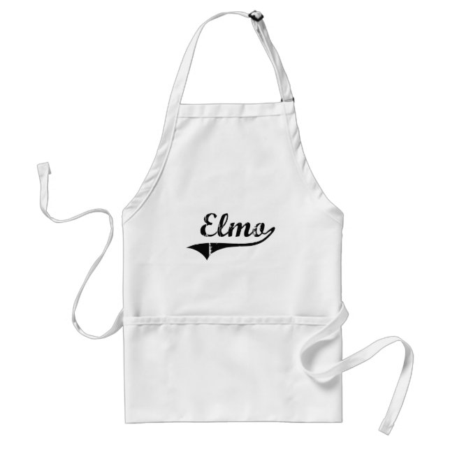 Elmo Classic Style Name Standard Apron (Front)