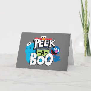 Elmo, Cookie & Grover Peek-a-Boo Card